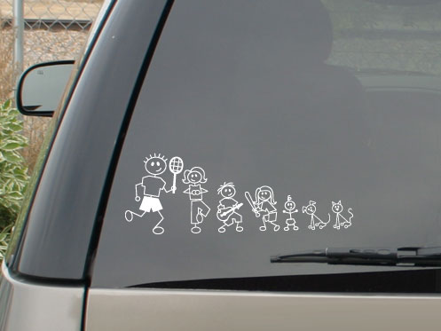 Family  Stickers on My Family Car Stickers    Life Without Baby